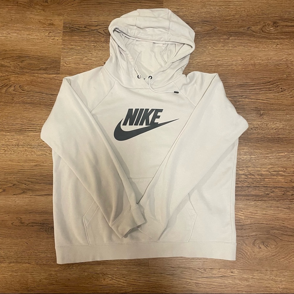 light grey/blue Nike hoodie